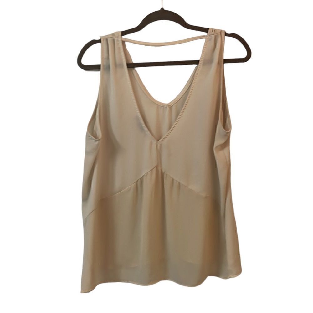 Y2K Vintage S.Y.L.K sheer nude blouse Medium